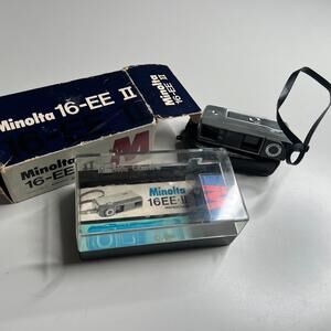 Vintage Minolta EE II 1963 16mm Subminiature Spy Film Camera 60s W/ Box Manual